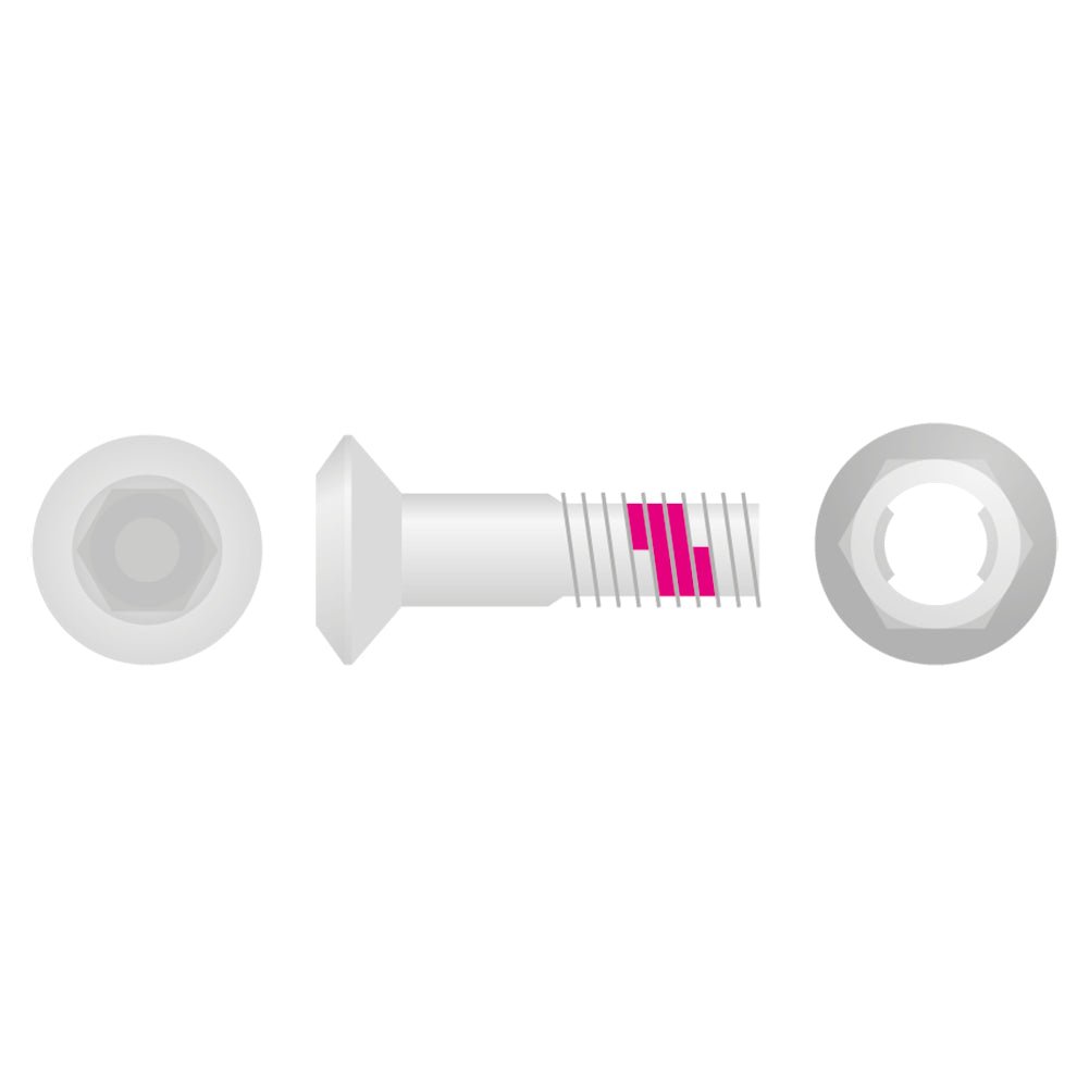 APICO SPROCKET BOLTS + NUTS SET OF 6 M8 X 30 MM ALL MX BIKES + 95> RM125/250 SILVER - ACE Race Shop