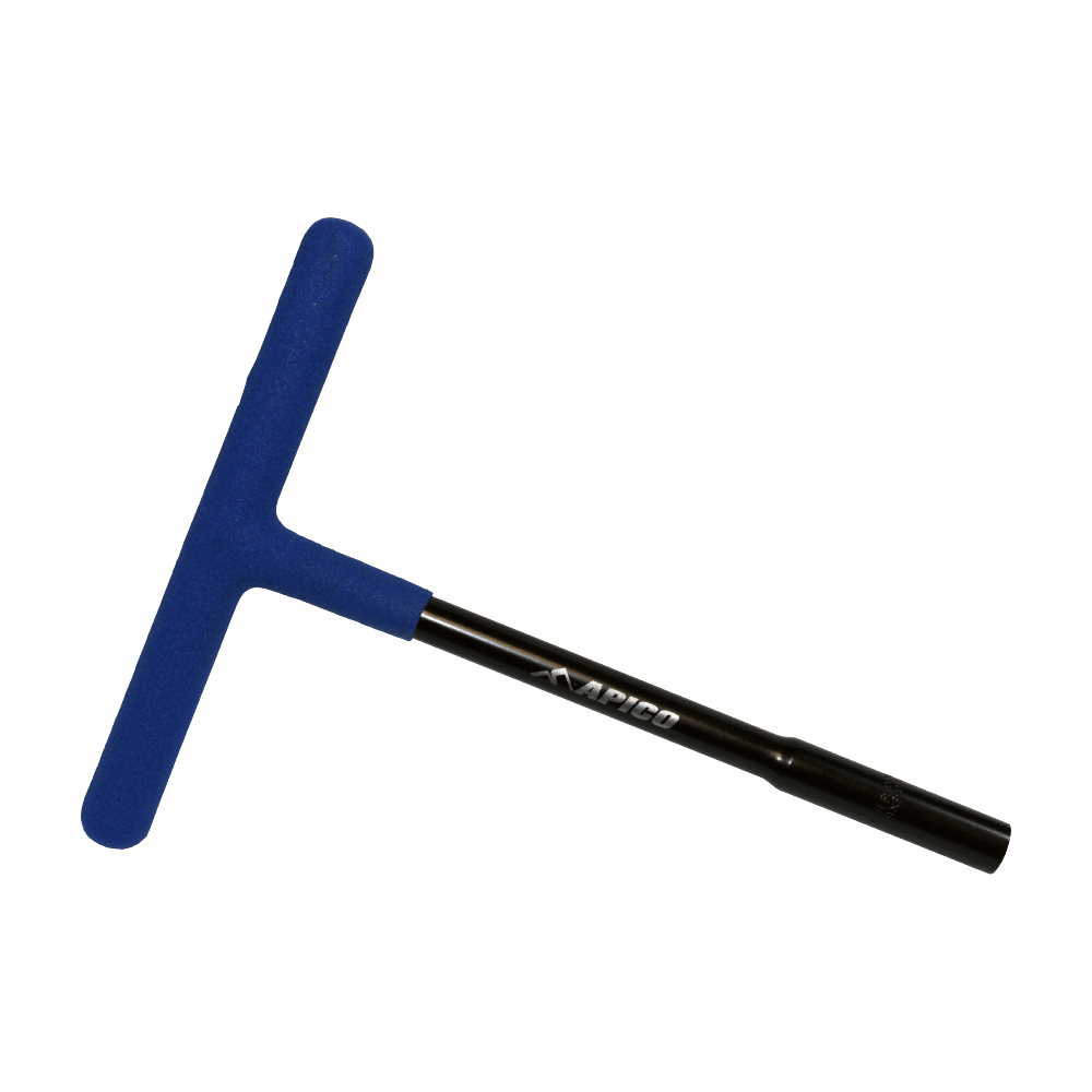 APICO T - BAR PREMIUM BLACK/BLUE 6MM - ACE Race Shop