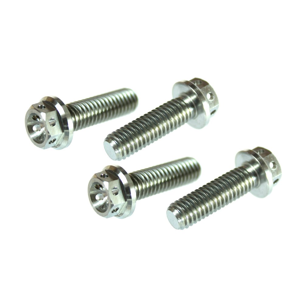 APICO TITANIUM HEX HEAD FLANGE BOLT M6X14 8MM SOCKET X4 PACK - ACE Race Shop