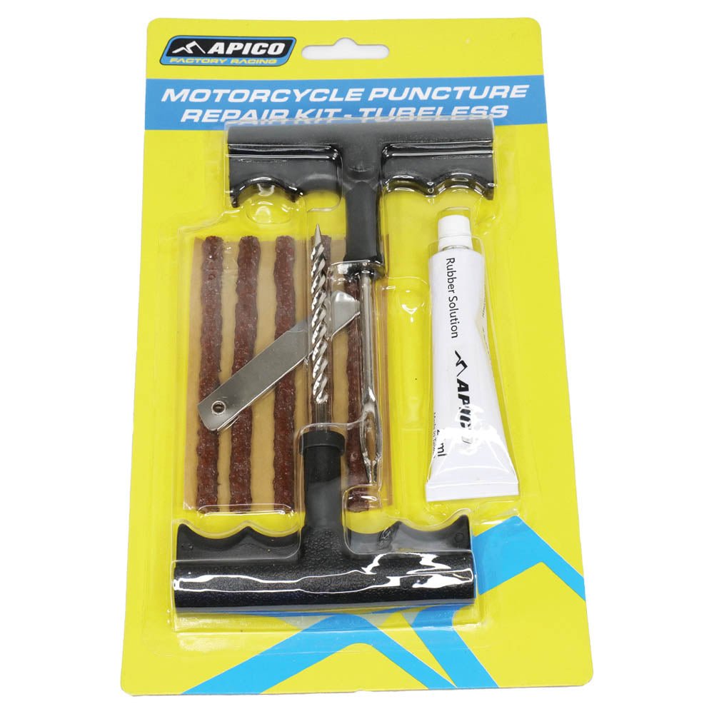 APICO TYRE PUNCTURE REPAIR KIT TUBELESS MOTORCYCLE - ACE Race Shop