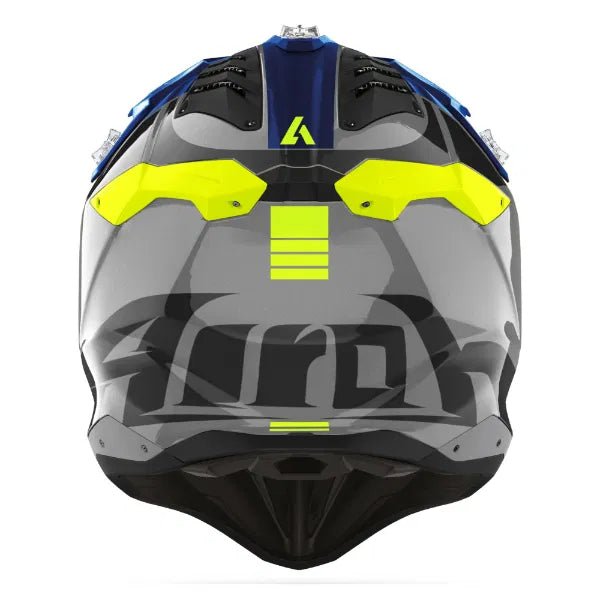 Aviator 3 Push Blue Gloss MX Helmet 22:06 - ACE Race Shop
