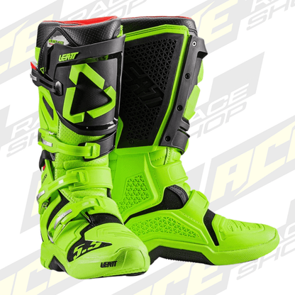 BIKE BOOTS I LEATT BOOT 5.5 FLEXLOCK LIME GREEN - ACE Race Shop