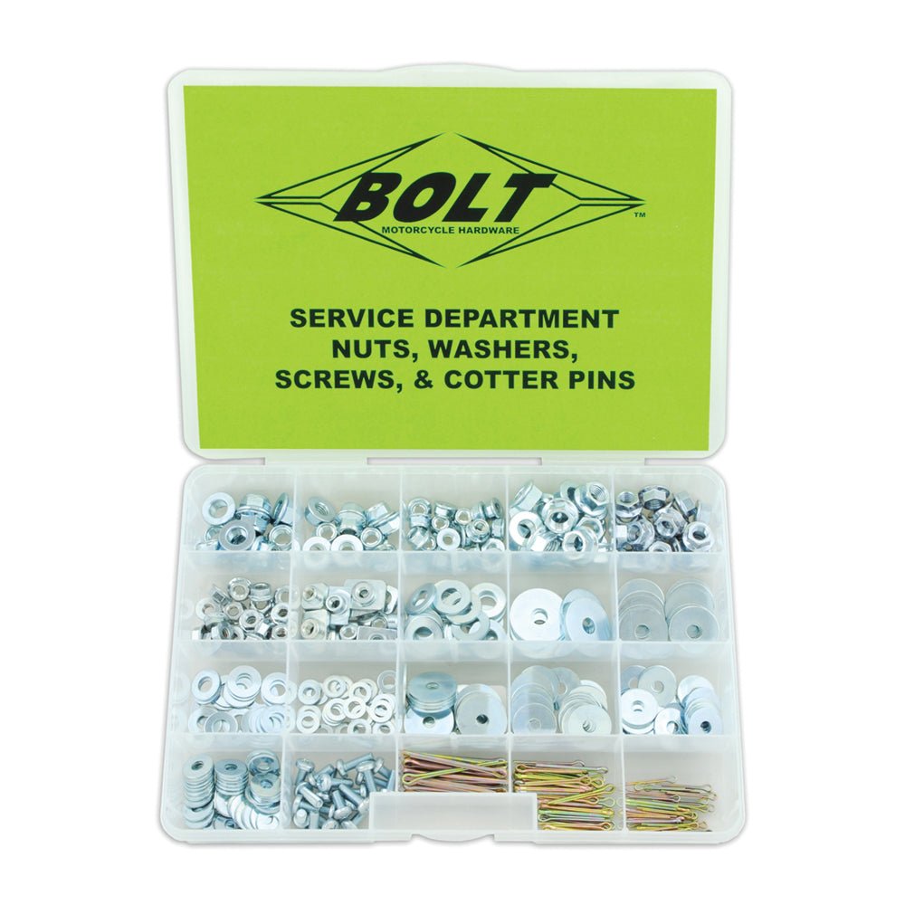 BOLT ASSORTMENT BOX NUT,WASHER,SCREWS AND COTTER PIN - ACE Race Shop