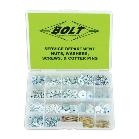 BOLT ASSORTMENT BOX NUT,WASHER,SCREWS AND COTTER PIN - ACE Race Shop
