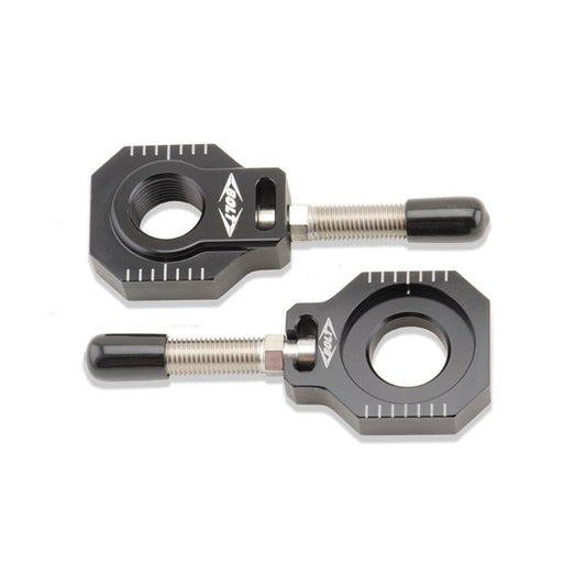 BOLT CHAIN ADJUSTER BLOCKS KTM/HUSKY SX/SX - F 00 - 12, EXC/EXC - F 00 - 23 , TE/FE 14 - 23 BLACK (R) - ACE Race Shop