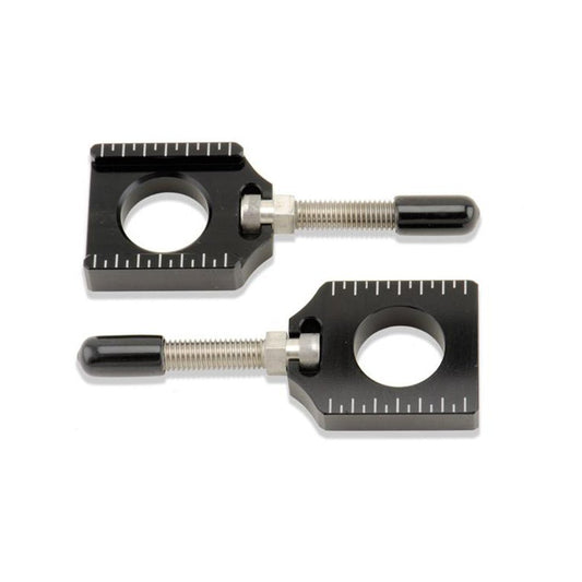 BOLT CHAIN ADJUSTER BLOCKS YAMAHA YZ125 - 250 99 - 23, YZ250F/450F 02 - 08, WR250F/450F 01 - 23 BLACK - ACE Race Shop