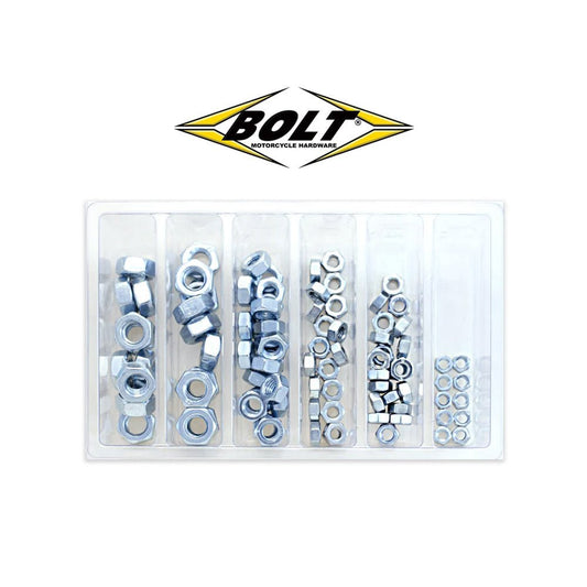 BOLT HEX NUT SERVICE ASSORTMENT BOX 90PCS - ACE Race Shop