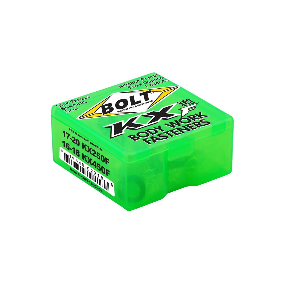 BOLT PLASTIC FASTENER KIT KAWASAKI KX250F 17 - 20, KX450F 16 - 20 - ACE Race Shop