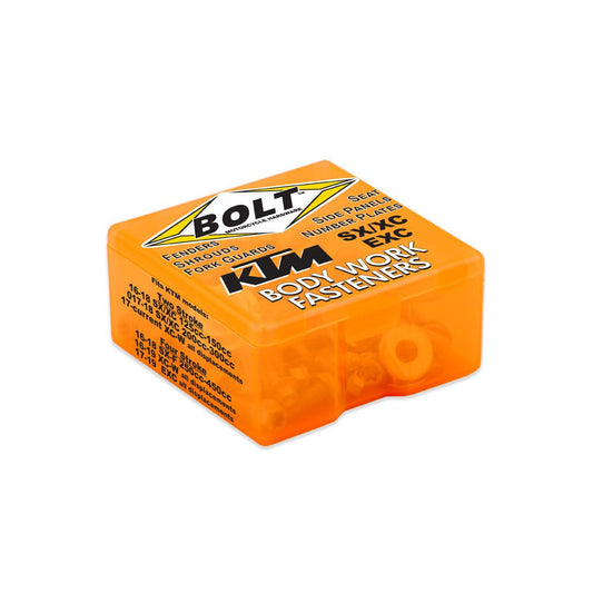 BOLT PLASTIC FASTENER KIT KTM SX/SX - F125 - 450 16 - 18, EXC/EXC - F125 - 500 17 - 19 (R) - ACE Race Shop