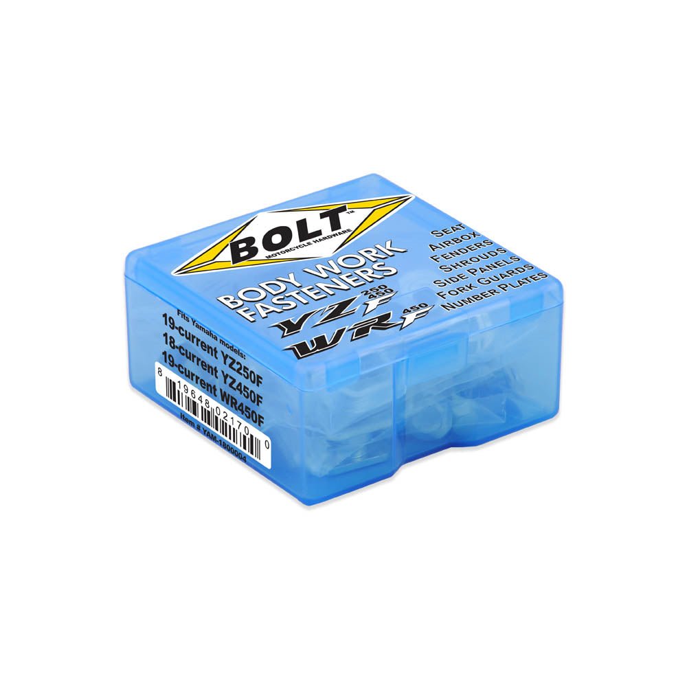 BOLT PLASTIC FASTENER KIT YAMAHA YZ250F 19 - 23, YZ450F 18 - 22, YZ/WR250F/FX 20 - 23, YZ/WR450F/FX 19 - 23 (R) - ACE Race Shop