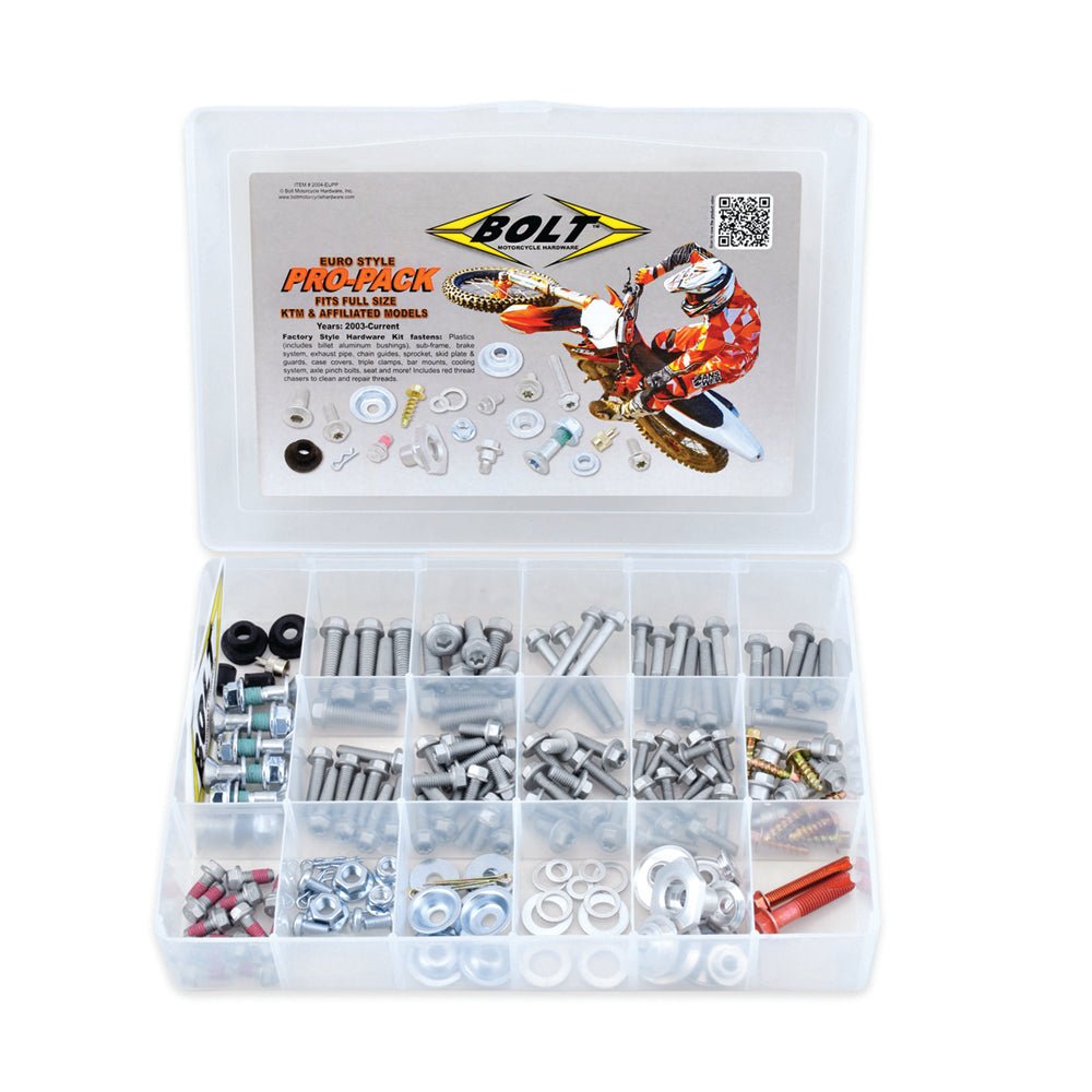 BOLT PRO PACK FASTENER KIT EURO STYLE - ACE Race Shop