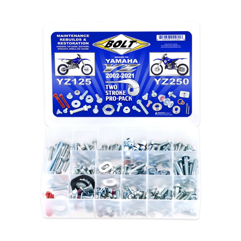 BOLT PRO PACK FASTENER KIT YAMAHA YZ125 - 250 02 - 21 - ACE Race Shop