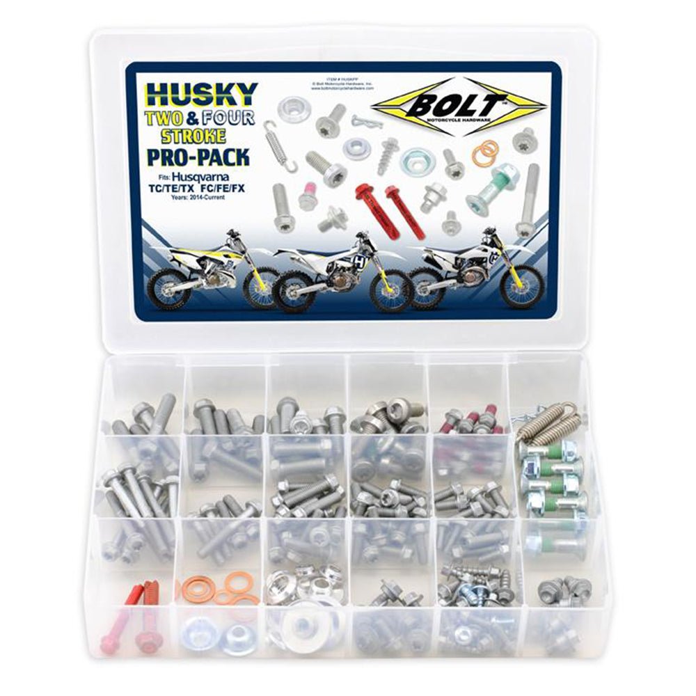 BOLT PRO PACK FASTNER KIT HUSKY TC/TE/TX/FC/FE/FX 50CC - 501CC 14 - 22 - ACE Race Shop