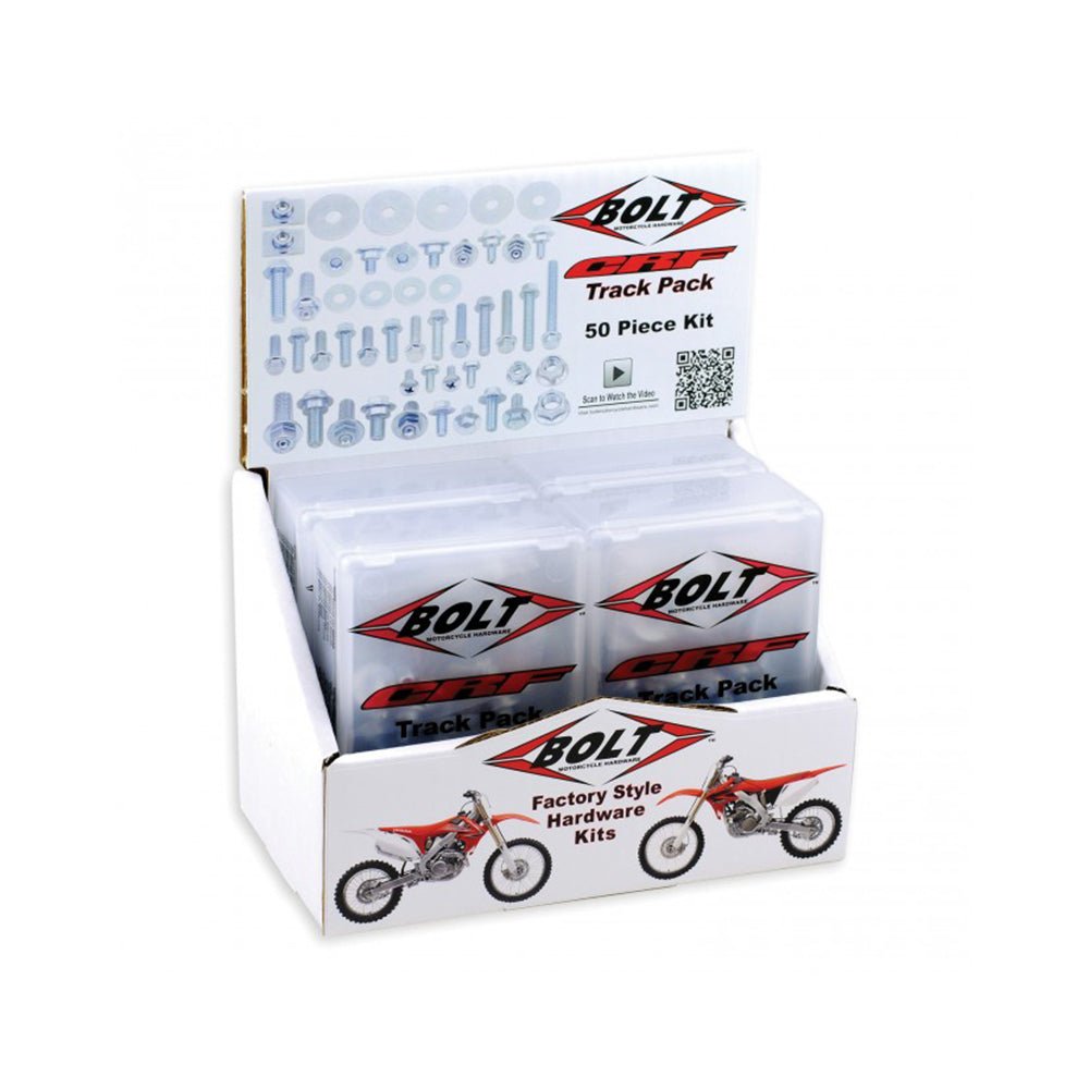 BOLT TRACK PACK FASTENER KIT HONDA CRF STYLE 6PC BOX SET - ACE Race Shop