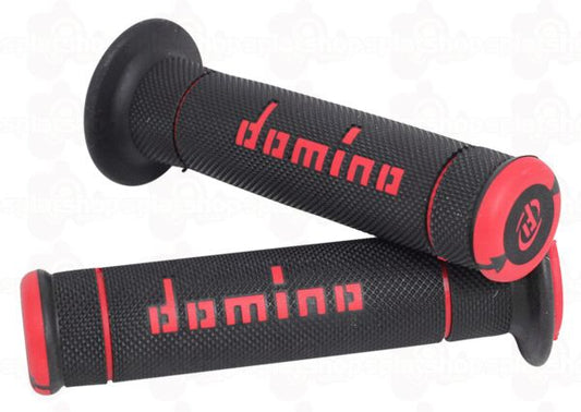 DOMINO TRIALS GRIPS - RED (PAIR) - ACE Race Shop