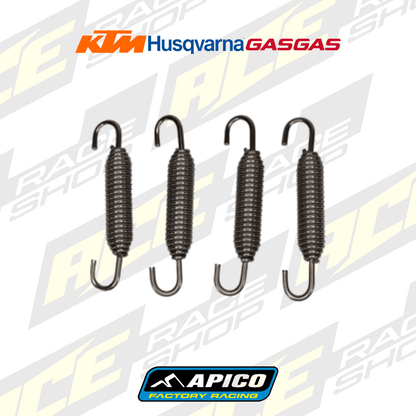 EXHAUST SPRING 4 - PACK 62MM SWIVEL EXHAUST SPRINGS 4P KTM/HQV/GAS - ACE Race Shop