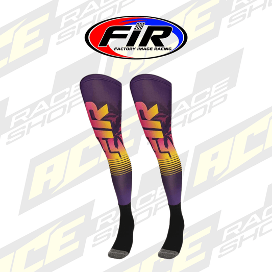 FIR ADULT & YOUTH MX MOTOCROSS ENDURO KNEE BRACE SOCKS (PAIR) (PURPLE) - ACE Race Shop