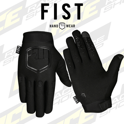 FIST BLACK STOCKER GLOVES - ADULTS MX MOTOCROSS ENDURO MTB GLOVE - ACE Race Shop
