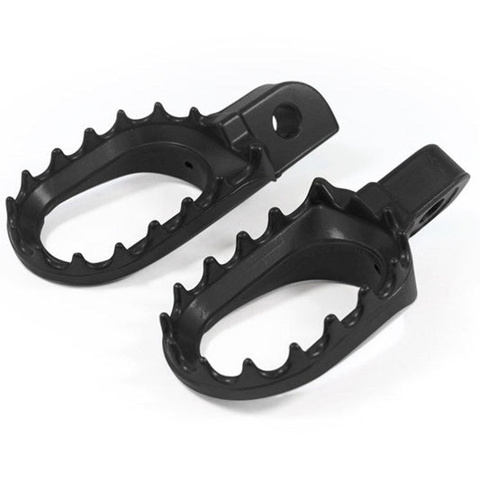 FOOT PEG TRIAL ALUMINIUM - ADJUSTABLE BLACK - ACE Race Shop