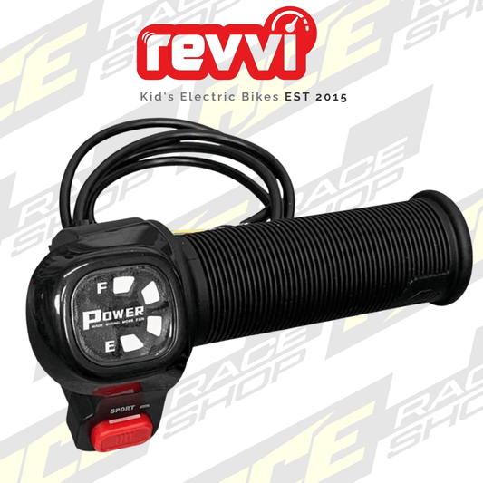 Full grip twist throttle 19mm - To fit Revvi 12" + 16" + 16 Plus with 19mm bar - ACE Race Shop