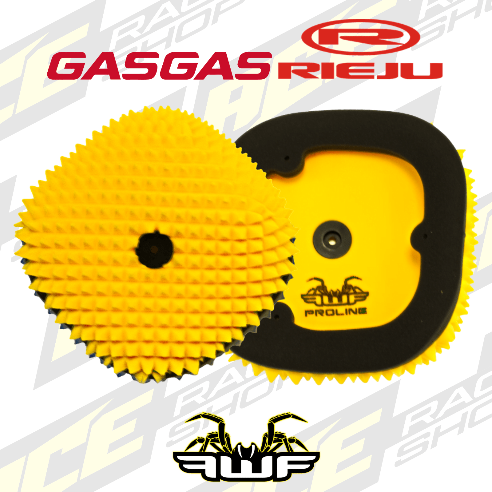 Funnel Web Filter for GASGAS EC 200/250/300 2018 - 20 Rieju ME 300 Racing 20 - 25 and MR 300 pro 21 - 25 FWF Pro 7121 - ACE Race Shop