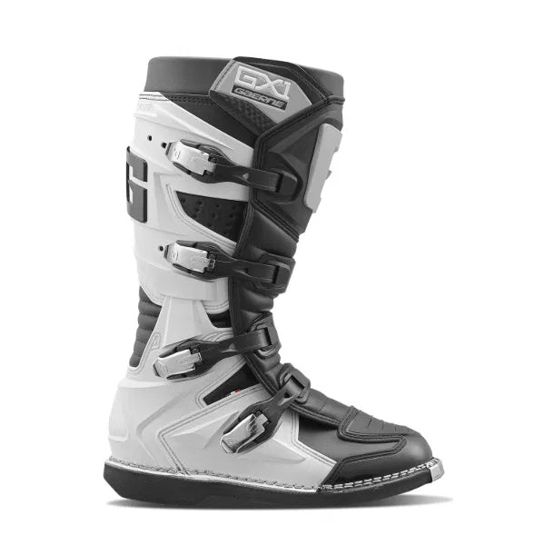 Gaerne GX - 1 Black/White/Grey MX Motocross/Enduro Boots - ACE Race Shop