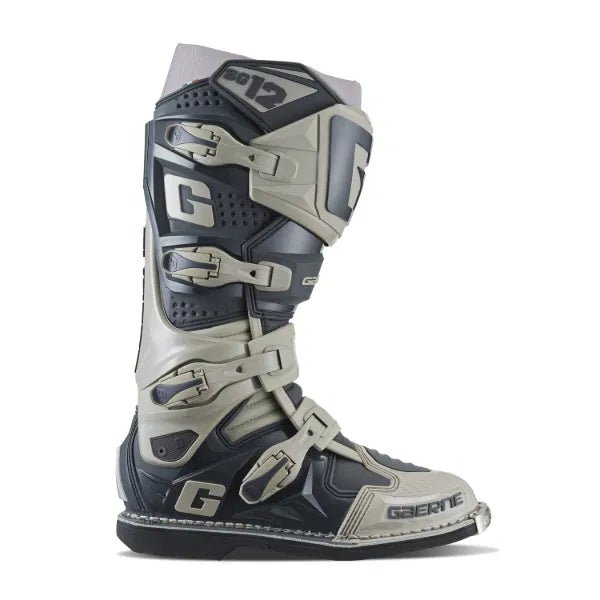 Gaerne SG12 Stone Grey MX Motocross/Enduro Boots - ACE Race Shop