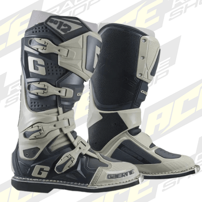 Gaerne SG12 Stone Grey MX Motocross/Enduro Boots - ACE Race Shop