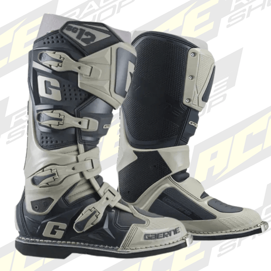 Gaerne SG12 Stone Grey MX Motocross/Enduro Boots - ACE Race Shop