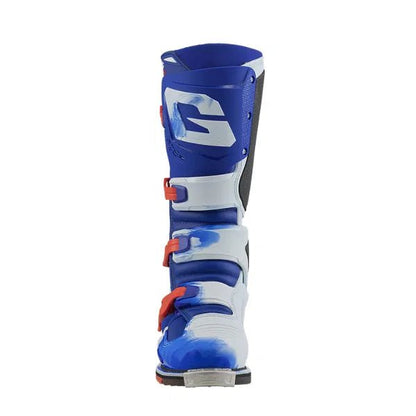 Gaerne SG22 Blue/Red/White Hurricane MX Boots - ACE Race Shop
