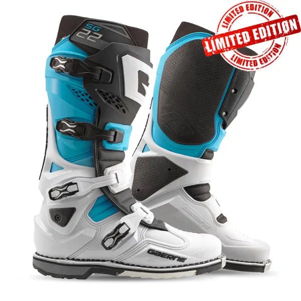 Gaerne SG.22 White/Black/Blue Limited Edition - ACE Race Shop