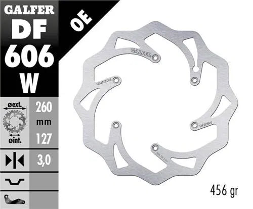 GALFER KTM/HUS/GAS FRONT 260 WAVEY DISC - PERFORATE - ACE Race Shop