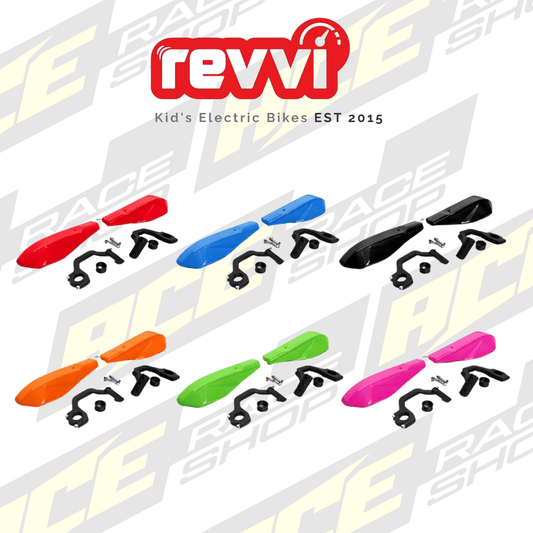 Hand guard kit – To fit Revvi 12″ + 16″ + 16″ plus + 16XL + 18″ + 20″ electric bikes - ACE Race Shop