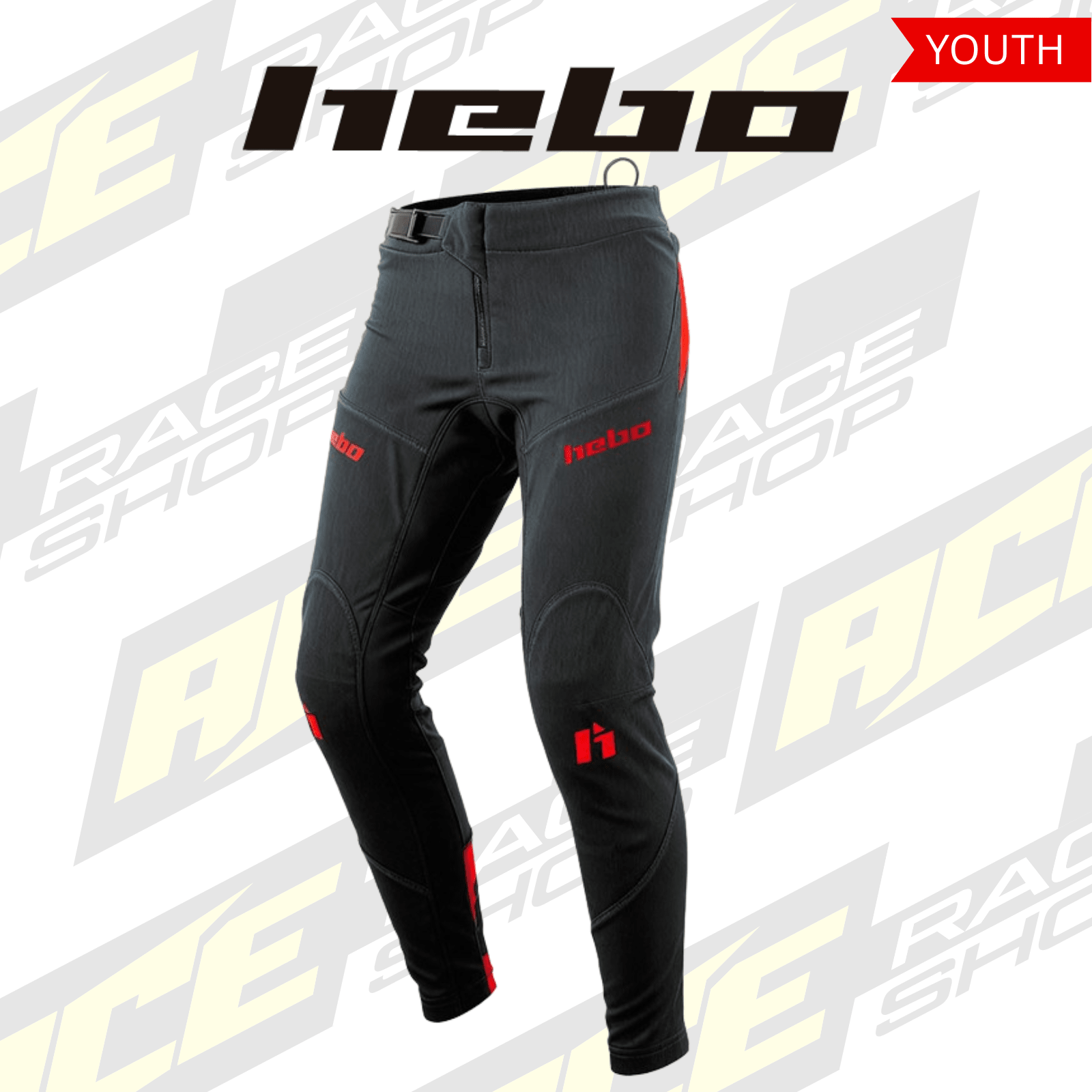 HEBO 2026 JUNIOR/YOUTH TRIALS PANT TECH BLACK - ACE Race Shop