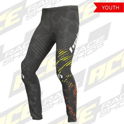 HEBO 2026 TRIALS PANT PRO 26 JUNIOR/YOUTH CAMO BLACK - ACE Race Shop