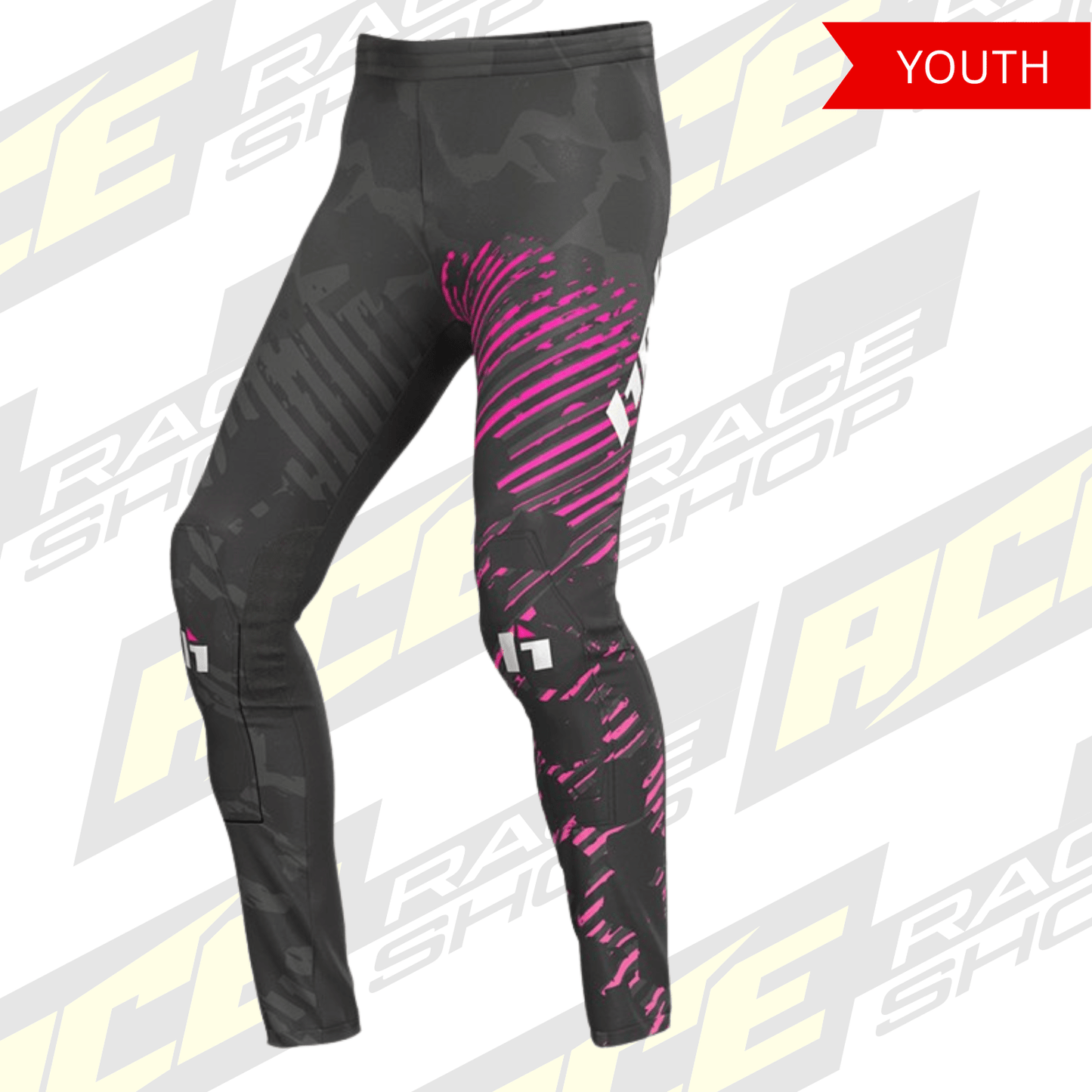 HEBO 2026 TRIALS PANT PRO 26 JUNIOR/YOUTH CAMO PINK - ACE Race Shop