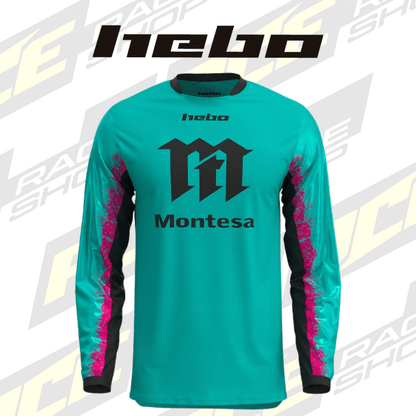 HEBO 2026 TRIALS SHIRT MONTESA CLASSIC TECH26 TURQUOISE - ACE Race Shop