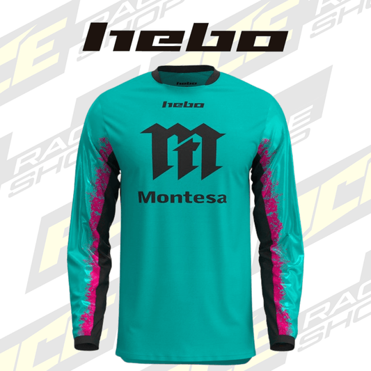 HEBO 2026 TRIALS SHIRT MONTESA CLASSIC TECH26 TURQUOISE - ACE Race Shop