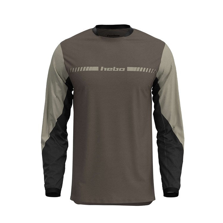 HEBO 2026 TRIALS SHIRT TECH26 BROWN - ACE Race Shop