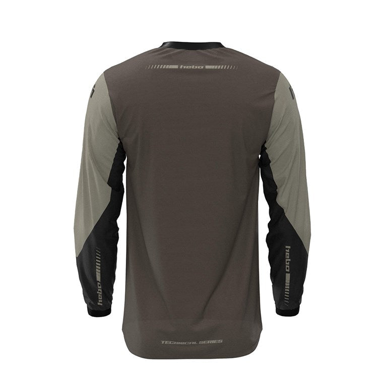 HEBO 2026 TRIALS SHIRT TECH26 BROWN - ACE Race Shop