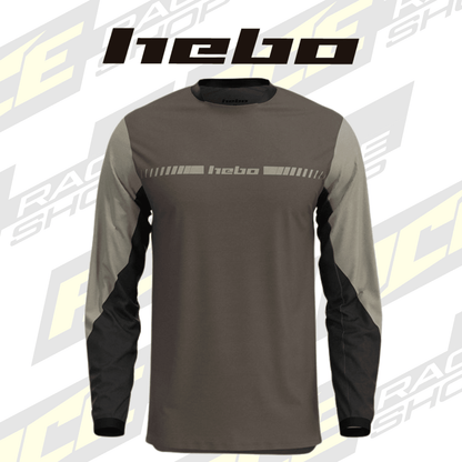 HEBO 2026 TRIALS SHIRT TECH26 BROWN - ACE Race Shop
