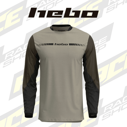 HEBO 2026 TRIALS SHIRT TECH26 KHAKI - ACE Race Shop
