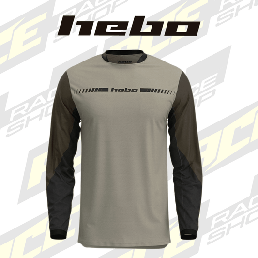 HEBO 2026 TRIALS SHIRT TECH26 KHAKI - ACE Race Shop
