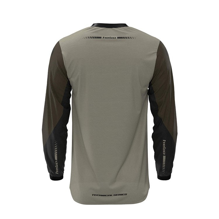 HEBO 2026 TRIALS SHIRT TECH26 KHAKI - ACE Race Shop