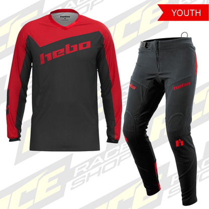 HEBO 2026 TRIALS TECH JUNIOR/YOUTH KIT COMBO BLACK - ACE Race Shop