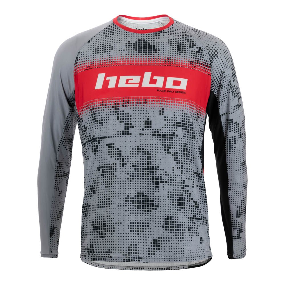 HEBO SHIRT RACE PRO V GREY - ACE Race Shop