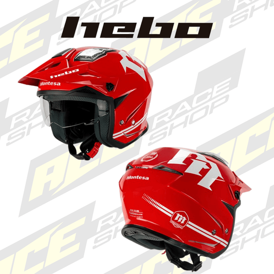 HEBO TRIALS HELMET ZONE 5 MONTESA MONTESA CLASSIC RED - ACE Race Shop