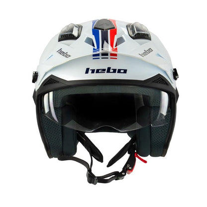 HEBO TRIALS HELMET ZONE 5 RS WHITE - ACE Race Shop