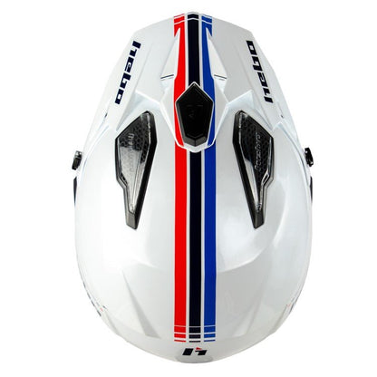 HEBO TRIALS HELMET ZONE 5 RS WHITE - ACE Race Shop