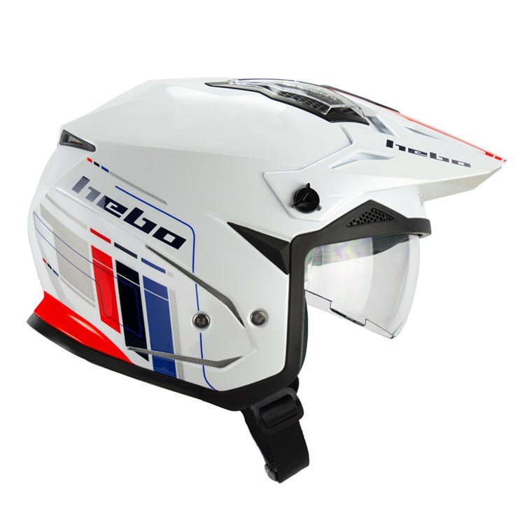 HEBO TRIALS HELMET ZONE 5 RS WHITE - ACE Race Shop